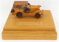 Old Car Cards in Wooden Box - 1907 Peugeot