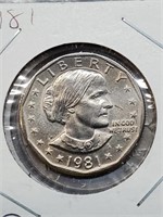 BU 1981 Susan B. Anthony Dollar