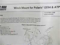 WINCH MOUNT FOR POLARIS GEN4 & ATP