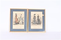 Vintage Le Moniteur De la Mode Framed Prints
