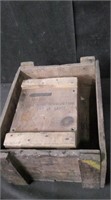 WOODEN AMMO BOXES - 2 PIECES