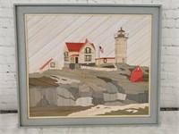 Lath Art Painting: Lighthouse