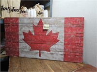 Barnboard Styled CANADA Flag@43inAx22.75inH #CS$20