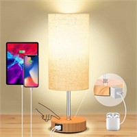 Neoglint Bedside Lamp with USB Ports  3 Way Dimmab