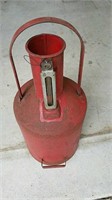 1920s metal gas can 5 gal marked Huffman 55. This