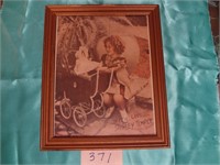 SHIRLEY TEMPLE WITH LOVE FRAMED PICTURE
