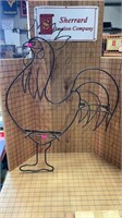Metal rooster plate hanger