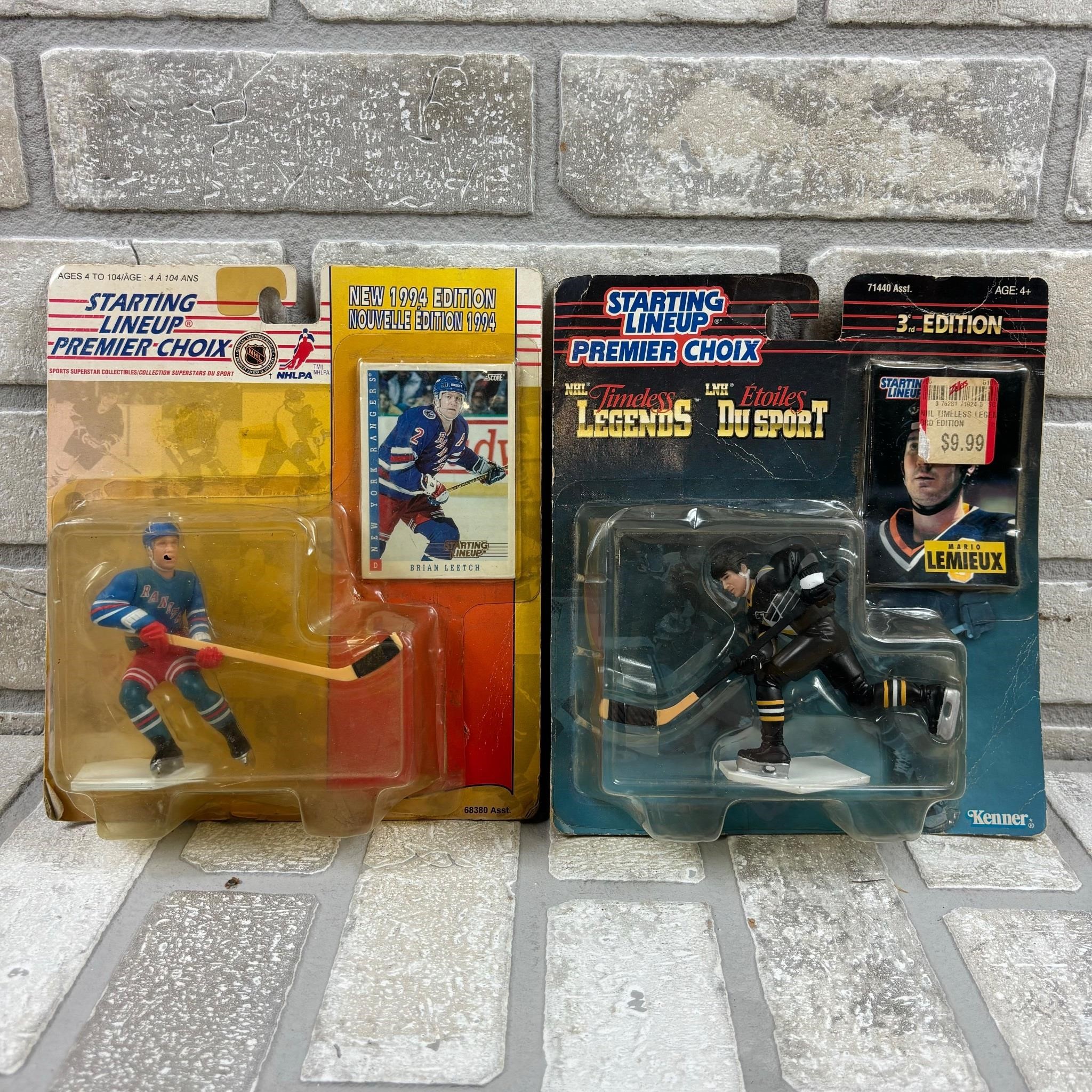 Starting Line Up Hockey Figures. Lot of 2