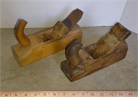 2 Antique Wooden Handled Planes