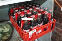 COCA-COLA CRATE W/ 35 BOTTLES