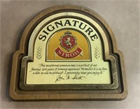 Stroh Signature Beer Plastic Wall Hanging