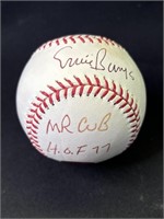 Ernie Banks "Mr. Cub" autographed baseball