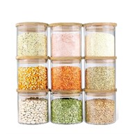 New Urban Green 9 piece Glass Jars with Airtight L