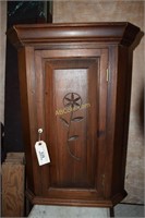 Antique Oak Cabinet, Measures: 16"W x 11"D x 26"H
