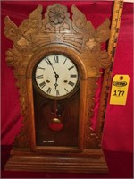 Rooster Head Pendulum Clock 21"