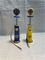 Pair of Vintage 1/18 Scale Gas Pumps