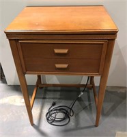 Vintage 'Domestic' Sewing Machine in Cabinet