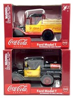 (2) GearBox Ford Model T Coca-Cola Die-Cast