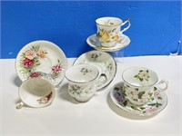 4 Paragon Teacups & Saucers