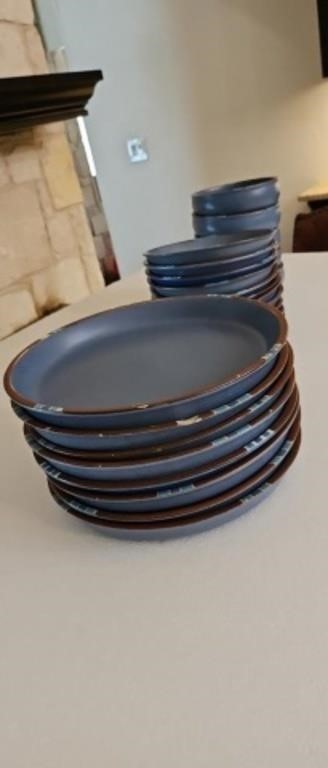 24 pcs of dansk plates and bowls  some small chips