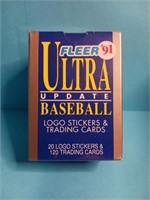 F1)  1991 fleer Ultra update Baseball. Box is