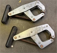Lot of 2 Kant-Twist 6" Cantilever Clamps
