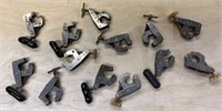 Lot of 13 Kant-Twist 1" Cantilever Clamps