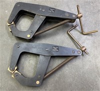 Lot of 2 Kant-Twist 9" Cantilever Clamps