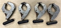 Lot of 4 Kant-Twist 2-1/2" Cantilever Clamps