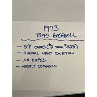 (377) 1973 Topps Baseball Cards