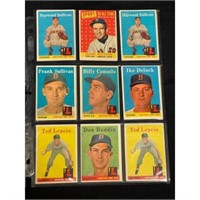 (22) 1958 Topps Red Sox Cards