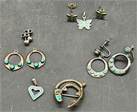 STERLING SILVER & TURQUOISE JEWELRY