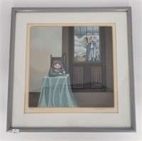 Avigail Yoresh Signed Framed Lithograph of Lone Br