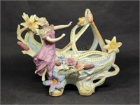 Art Nouveau Porcelain "Fairy" Planter