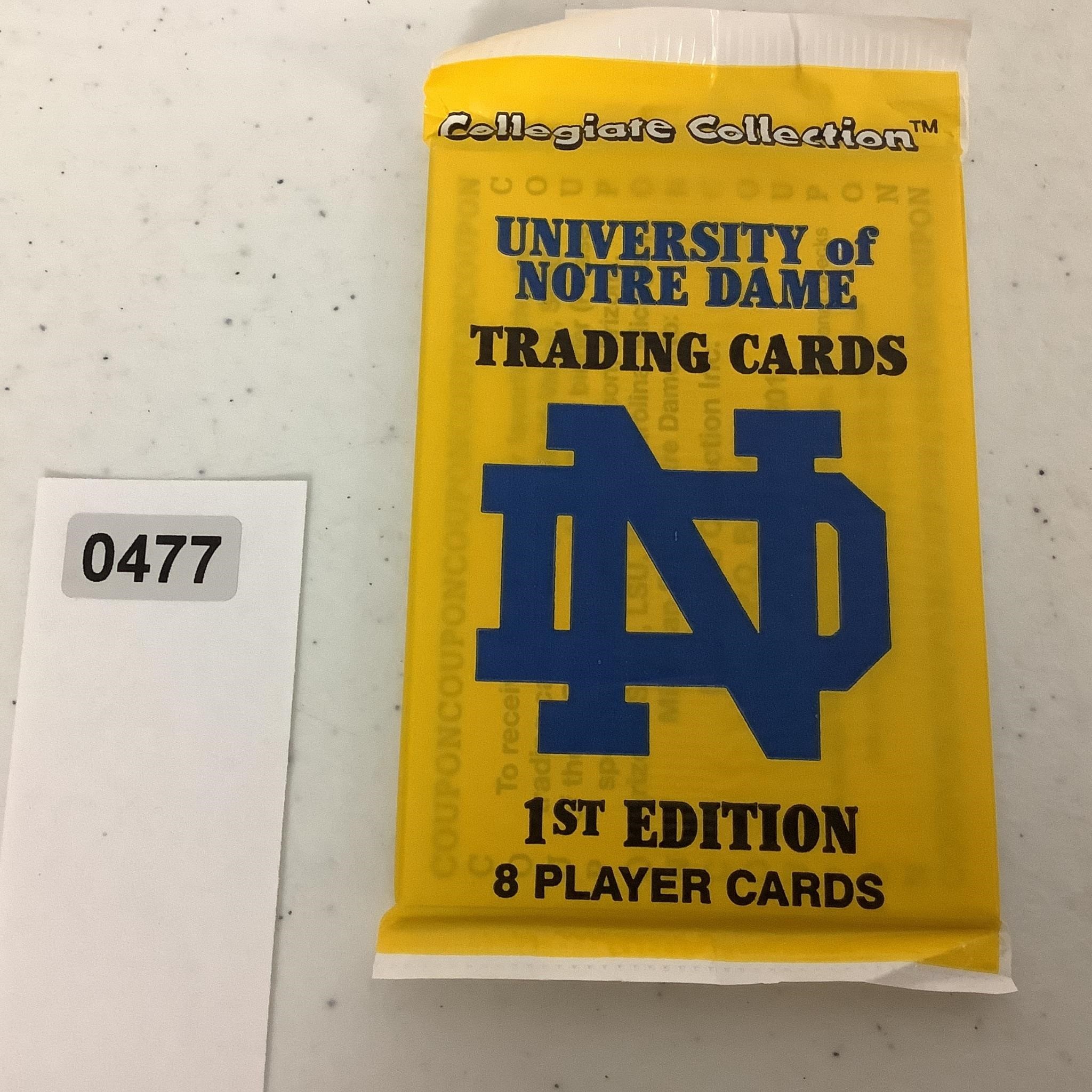 UNIVERSITY/NOTRE DAME TRADING CARDS