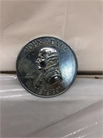 John Adams oversized a coin