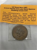 1981 Prince Charles & Lady Diana Coin