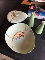 Vintage green dishes