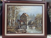 Painting of Old Mill- Artist W. Conway