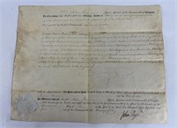 1804 Commonwealth of Virginia Land Indenture Deed