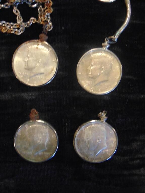 1964 Kennedy Half Dollar Charms & Jewelry