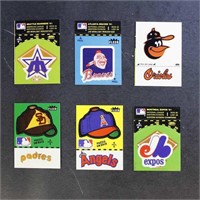 1982 Fleer Baseball Stickers, wide variety of team