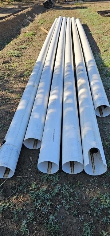 (6) - 8" Plastic Gated Pipe