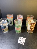 Kentucky Derby Glasses 1971, 1972, 1977, 1978,