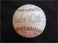 1934 New York Yankees Team Signed Baseball