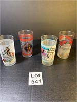 Kentucky Derby Glasses 2003, 2001, 1993 and 1990