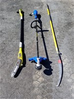 Electric Weed Eater, Branch Trimmer and Pole Saw