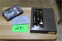 Gold plated & other flatware
