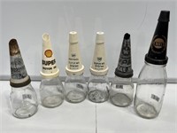 Selection 6 x Oil Bottles inc Metric and Imperial
