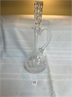 Vintage Beyer Crystal Wine Decanter with stopper